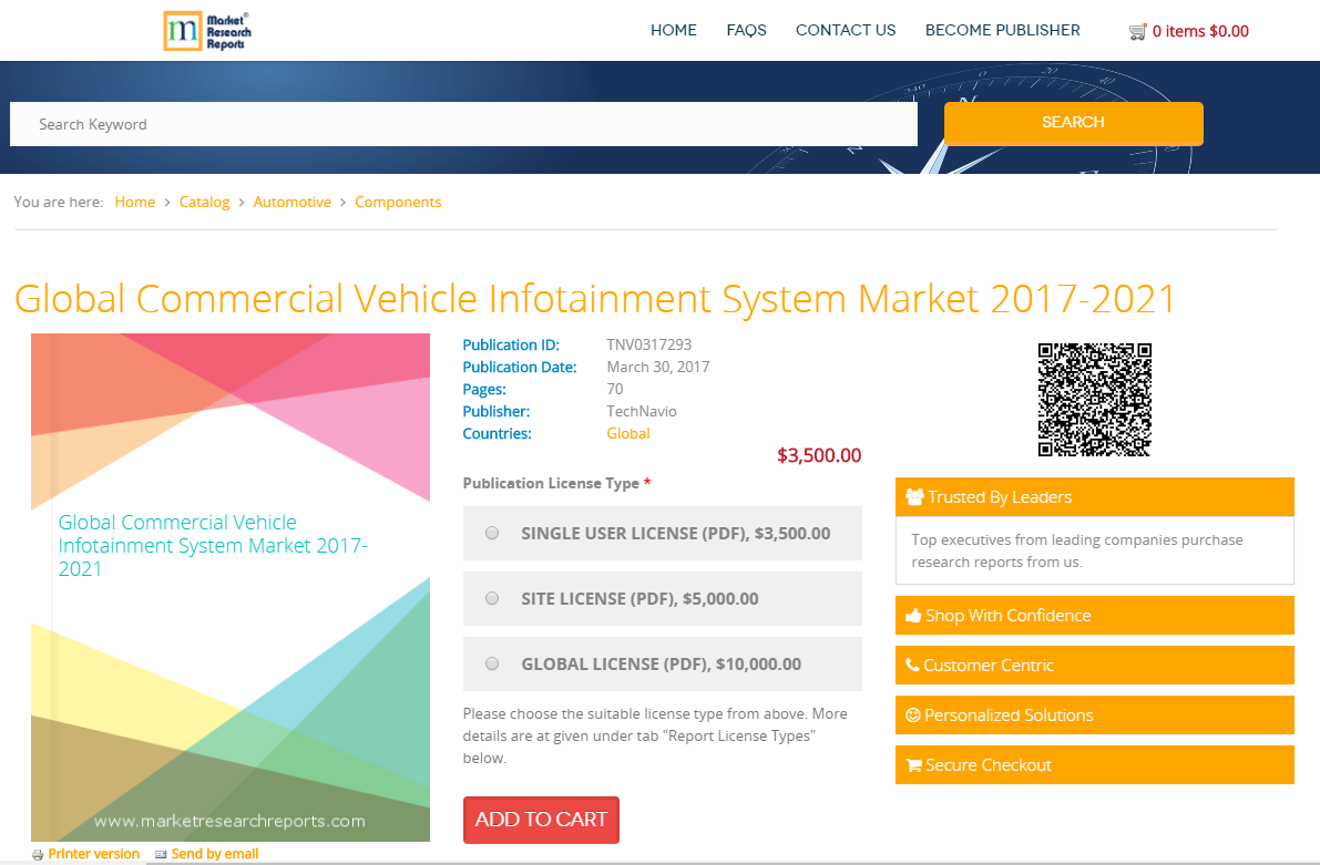 Global Commercial Vehicle Infotainment System Market