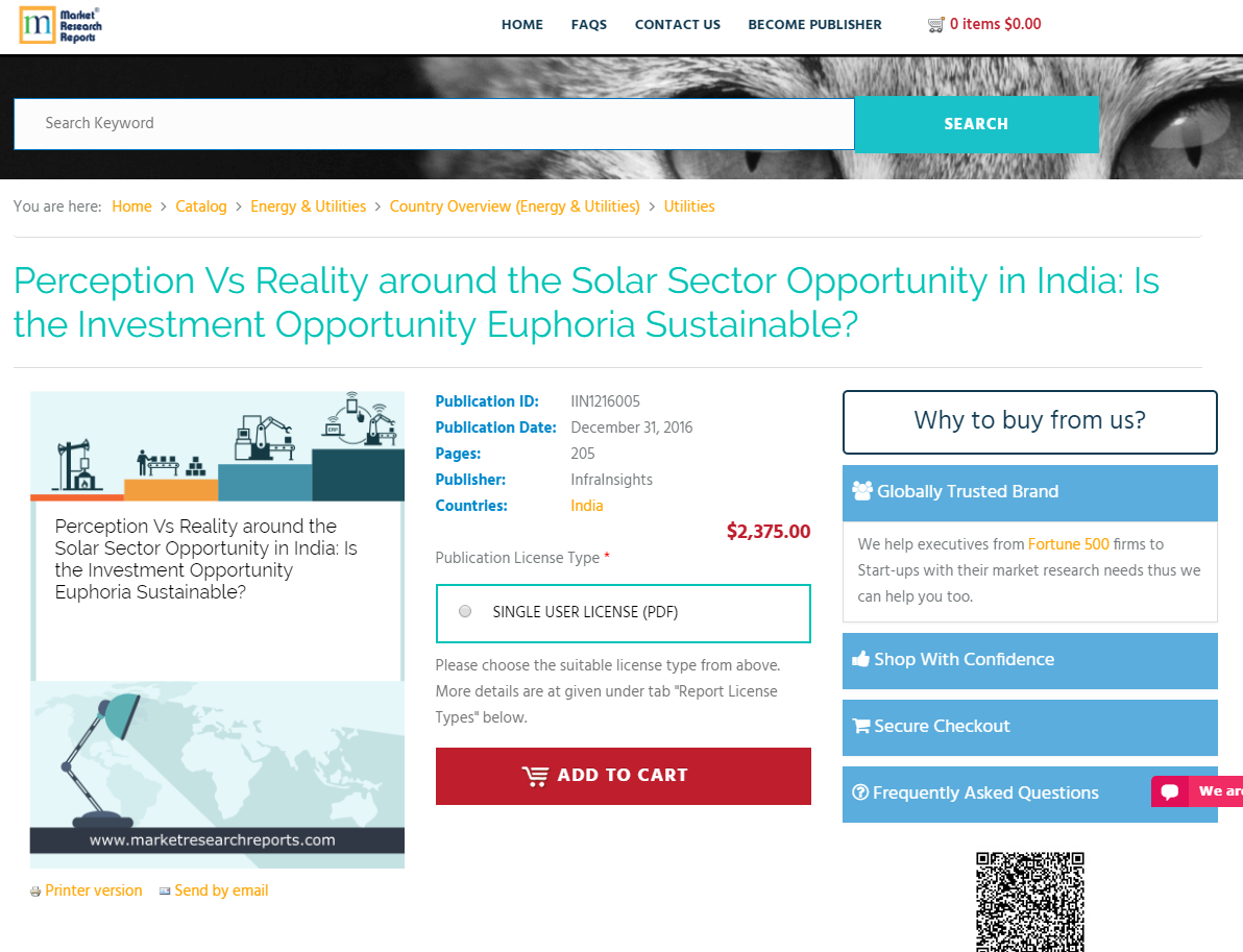 Perception Vs Reality around the Solar Sector Opportunity