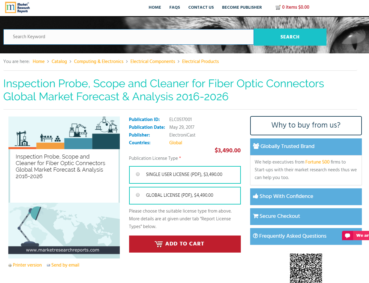 Inspection Probe, Scope and Cleaner for Fiber Optic'