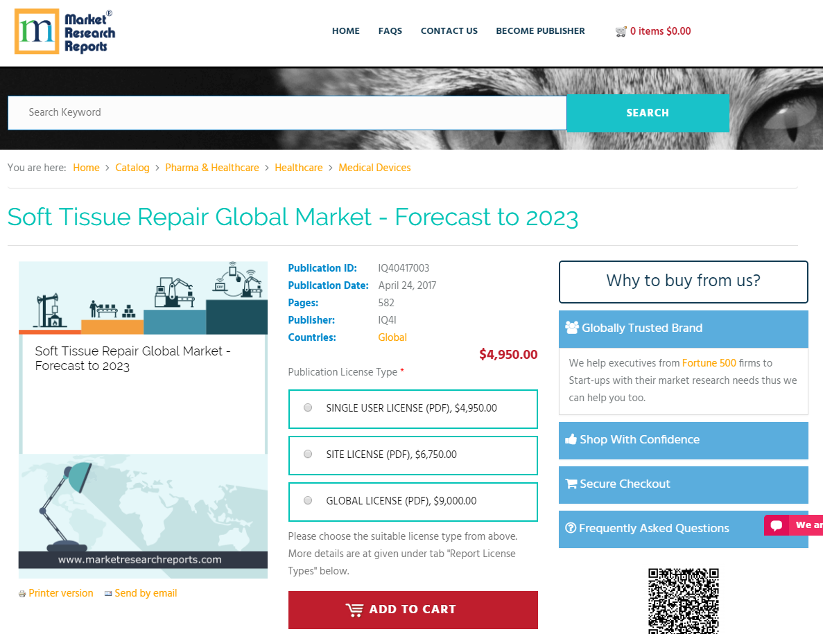 Soft Tissue Repair Global Market - Forecast to 2023