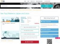 Sex Toys Market in Japan 2017 - 2021