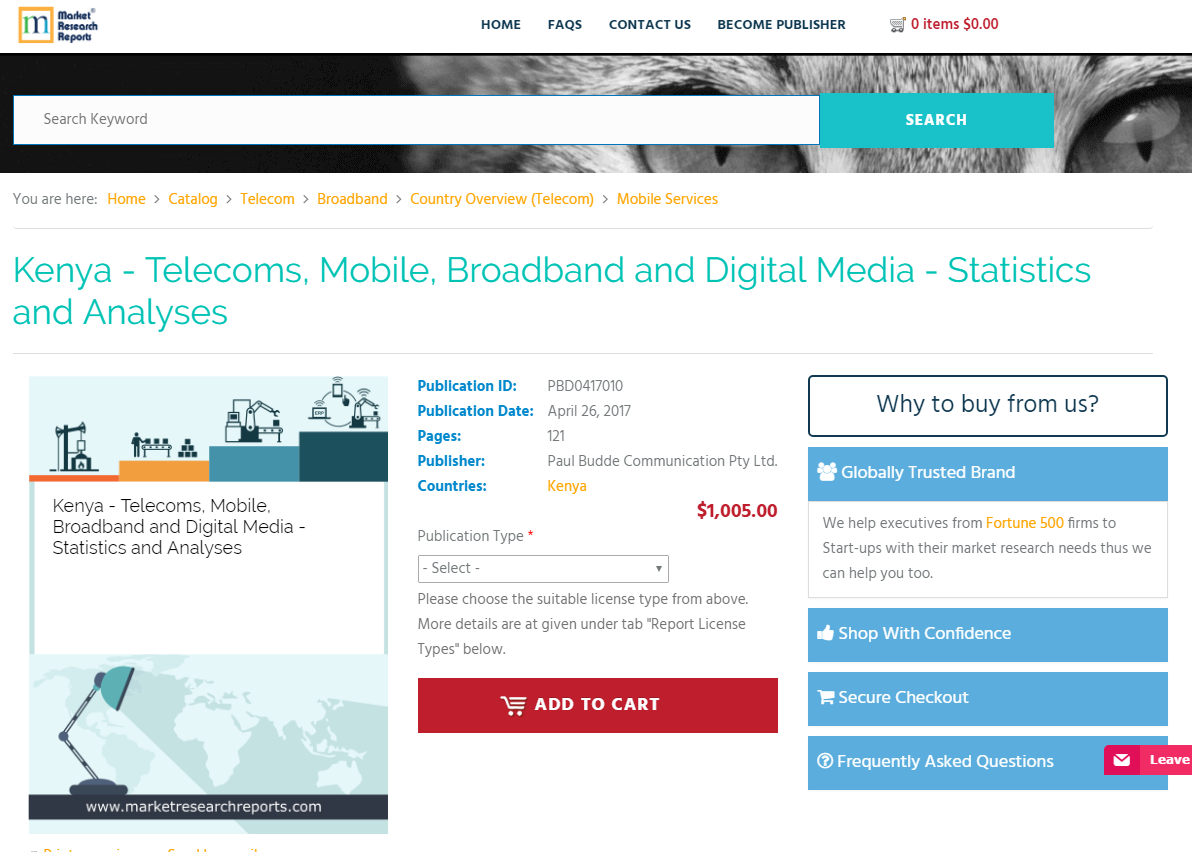 Kenya - Telecoms, Mobile, Broadband and Digital Media
