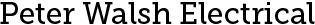 Peter Walsh Electrical Logo