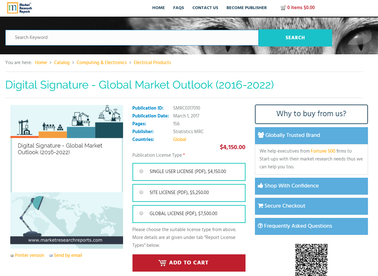 Digital Signature - Global Market Outlook (2016-2022)