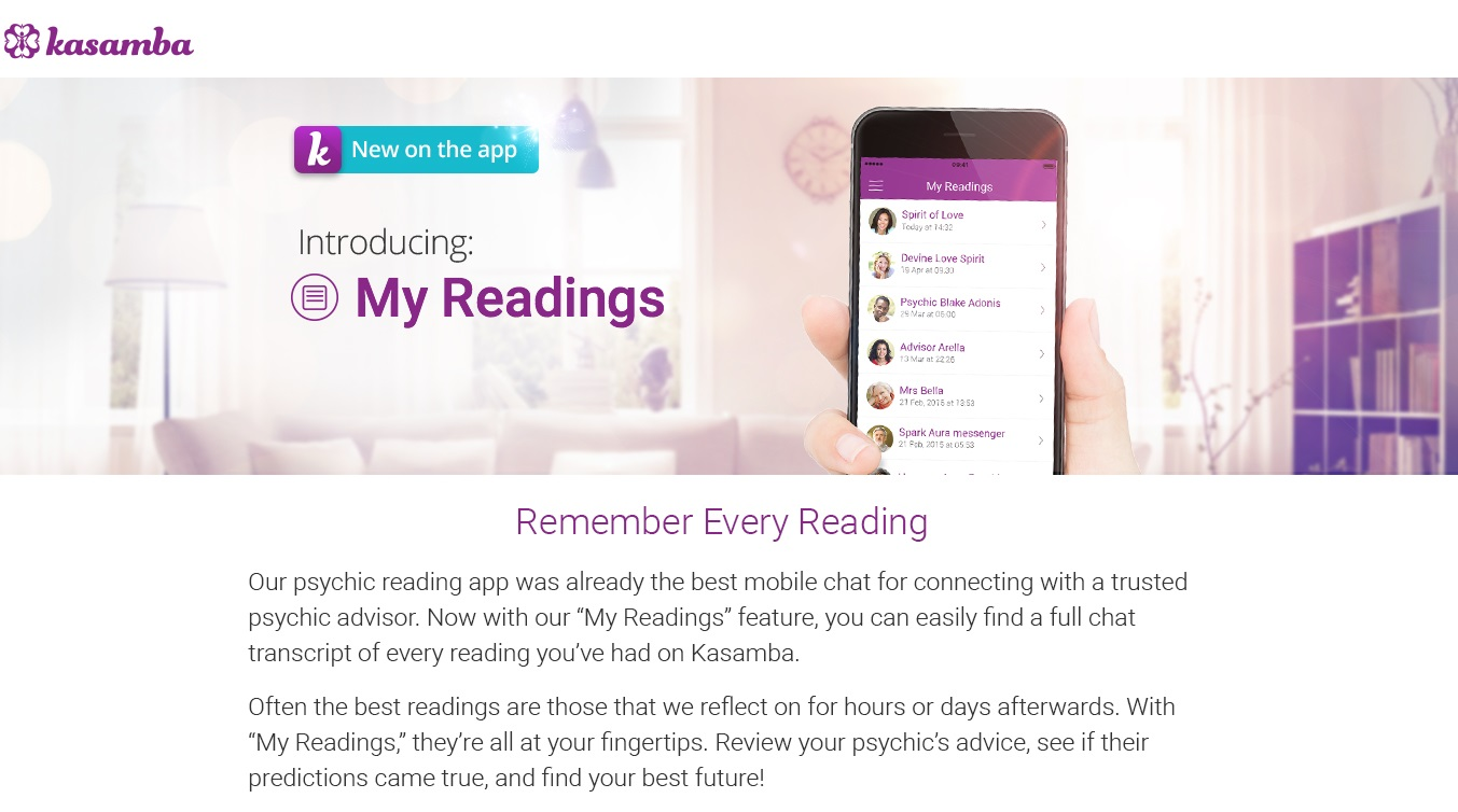 My Psychic Reading Feature Phase 1'