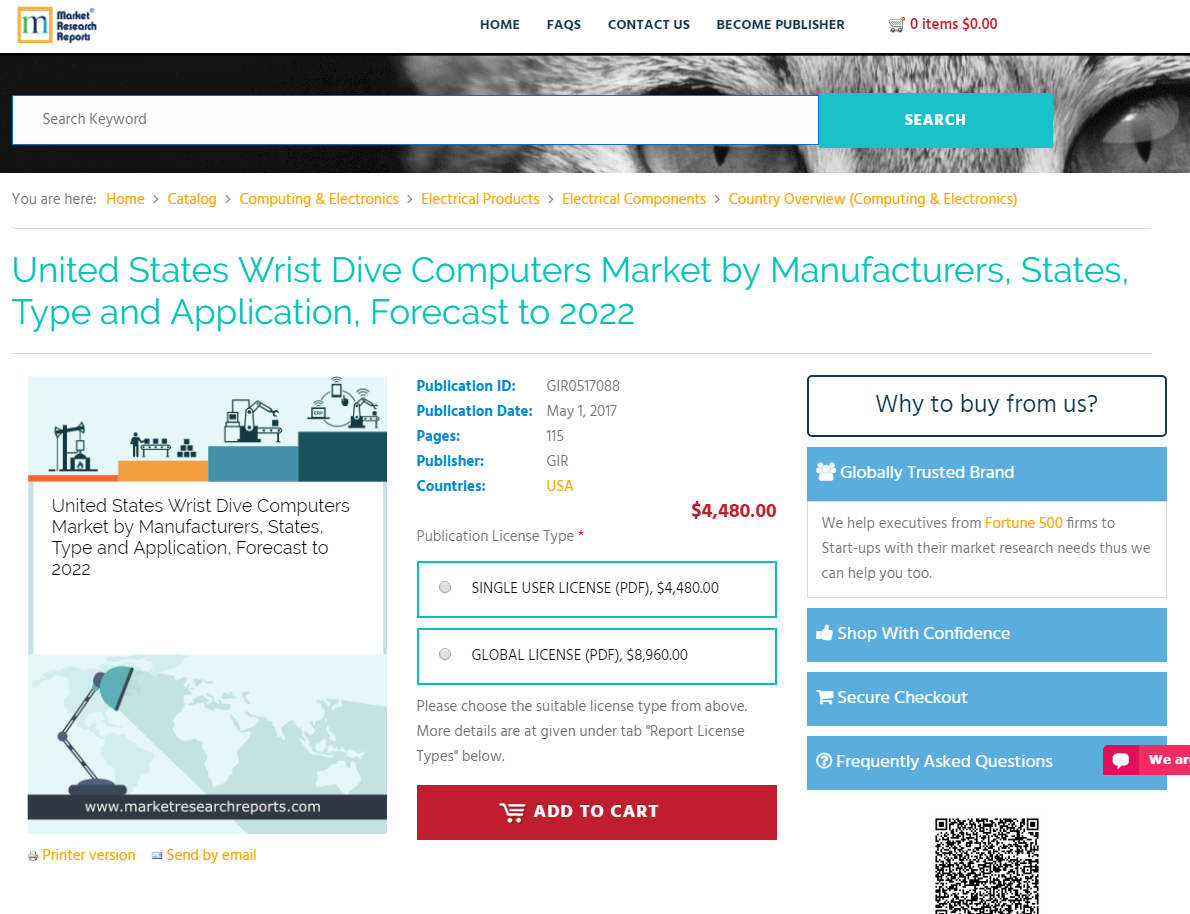 United States Wrist Dive Computers Market by Manufacturers'