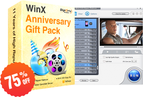 75% off WinX Anniversary Gift Pack'