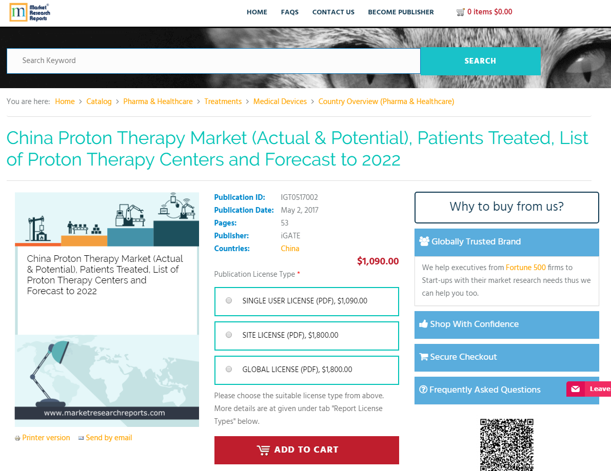 China Proton Therapy Market (Actual & Potential), Pa