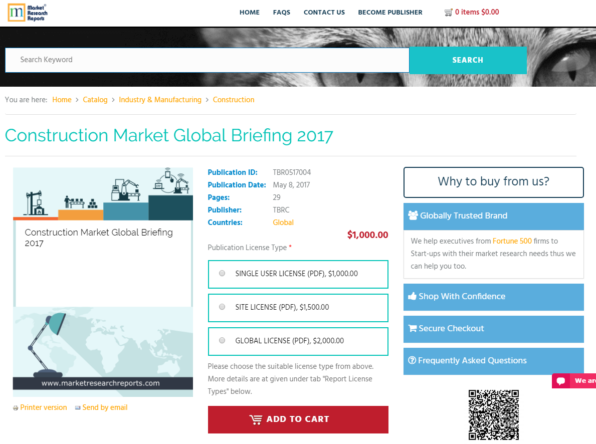 Construction Market Global Briefing 2017