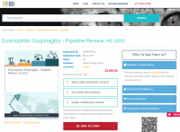 Eosinophilic Esophagitis - Pipeline Review, H1 2017