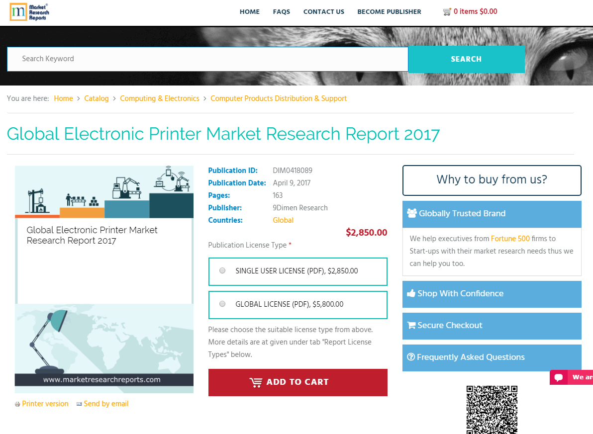 Global Electronic Printer Market Research Report 2017
