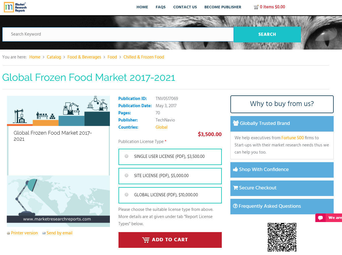 Global Frozen Food Market 2017 - 2021'