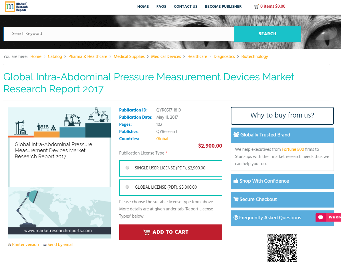 Intra-Abdominal Pressure Measurement Devices Market Research