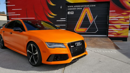 Apex Customs Orange Audi'
