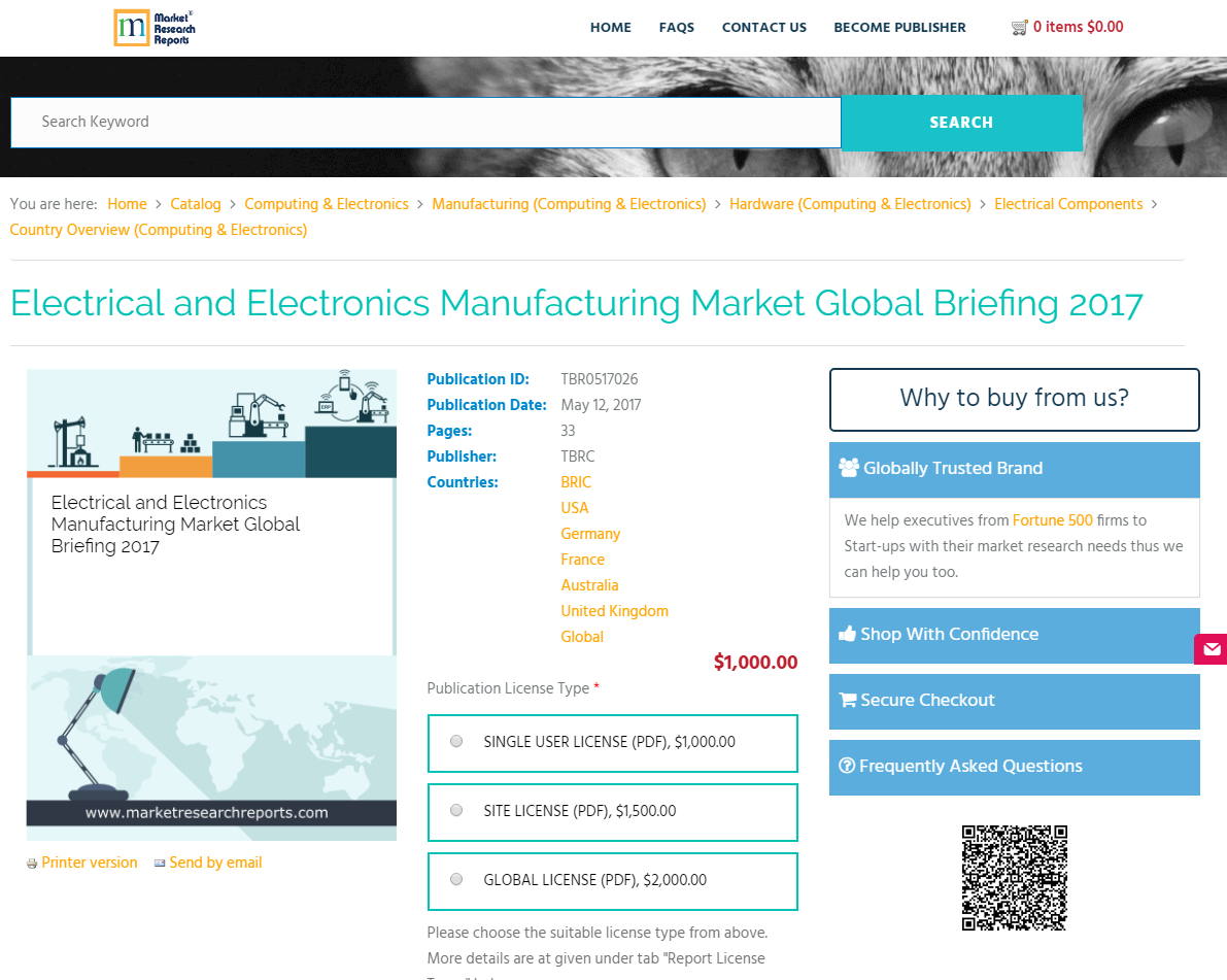 Electrical and Electronics Manufacturing Market Global Brief'