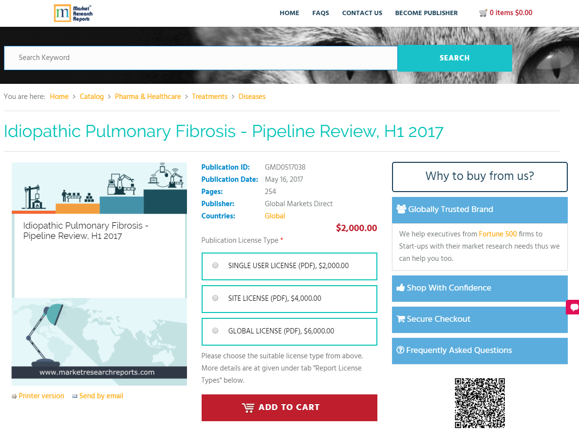 Idiopathic Pulmonary Fibrosis - Pipeline Review, H1 2017'