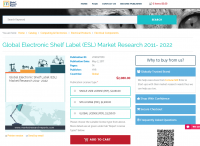 Global Electronic Shelf Label (ESL) Market Research