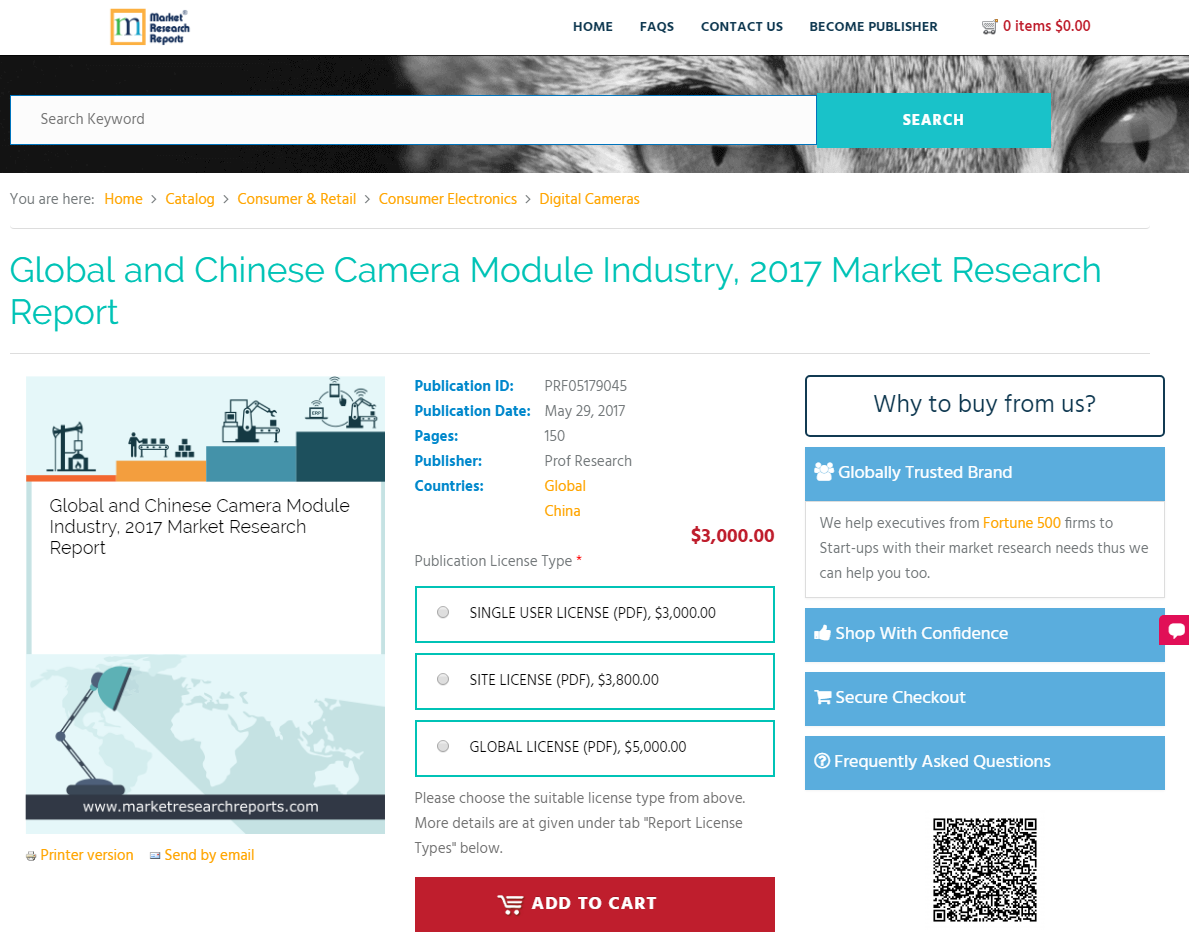Global and Chinese Camera Module Industry, 2017 Market'