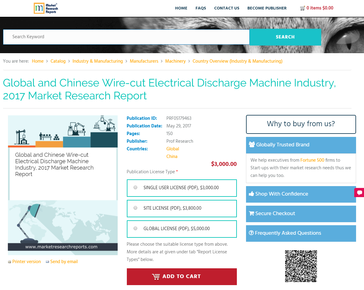 Global and Chinese Wire-cut Electrical Discharge Machine'