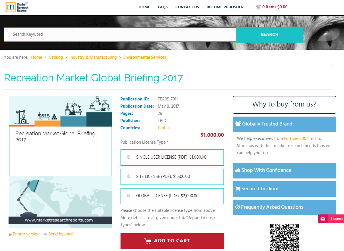 Recreation Market Global Briefing 2017