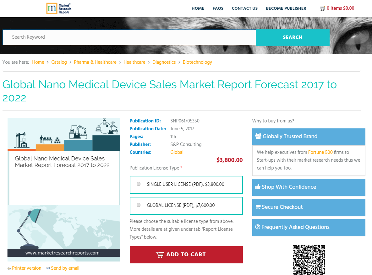 Global Nano Medical Device Sales Market Report Forecast 2017