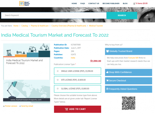 India Medical Tourism Market and Forecast To 2022'