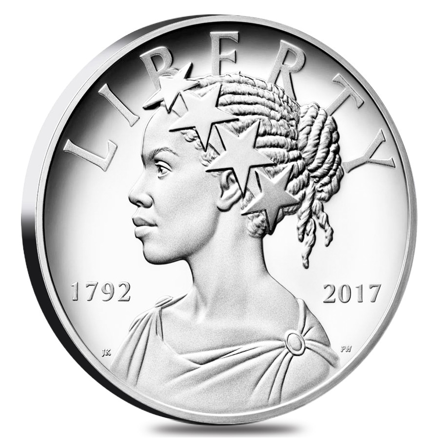 2017 P American Liberty High Relief Proof 1 oz Silver Medal'