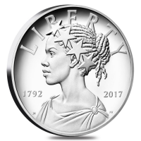 2017 P American Liberty High Relief Proof 1 oz Silver Medal