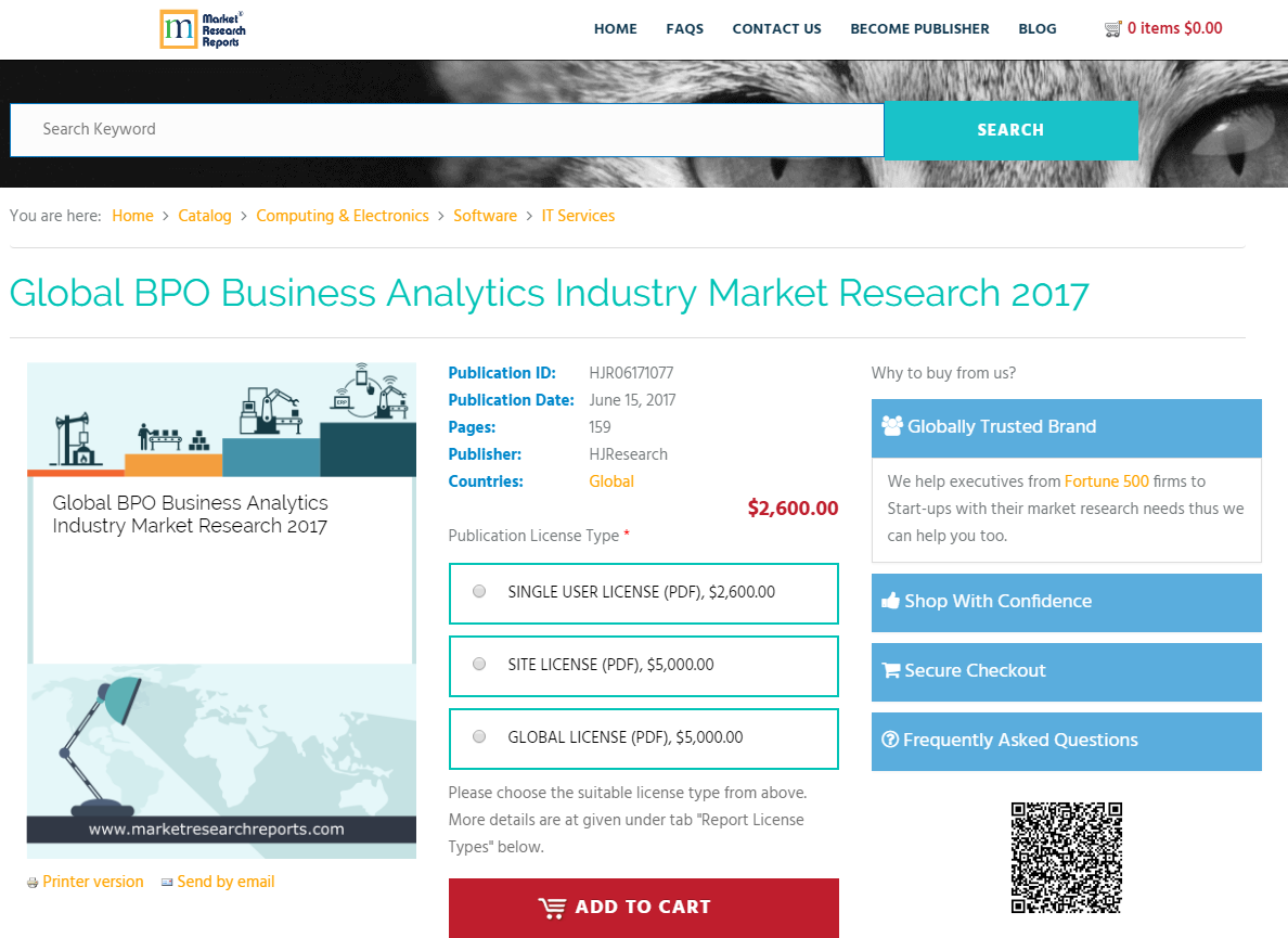 Global BPO Business Analytics Industry Market Research 2017'