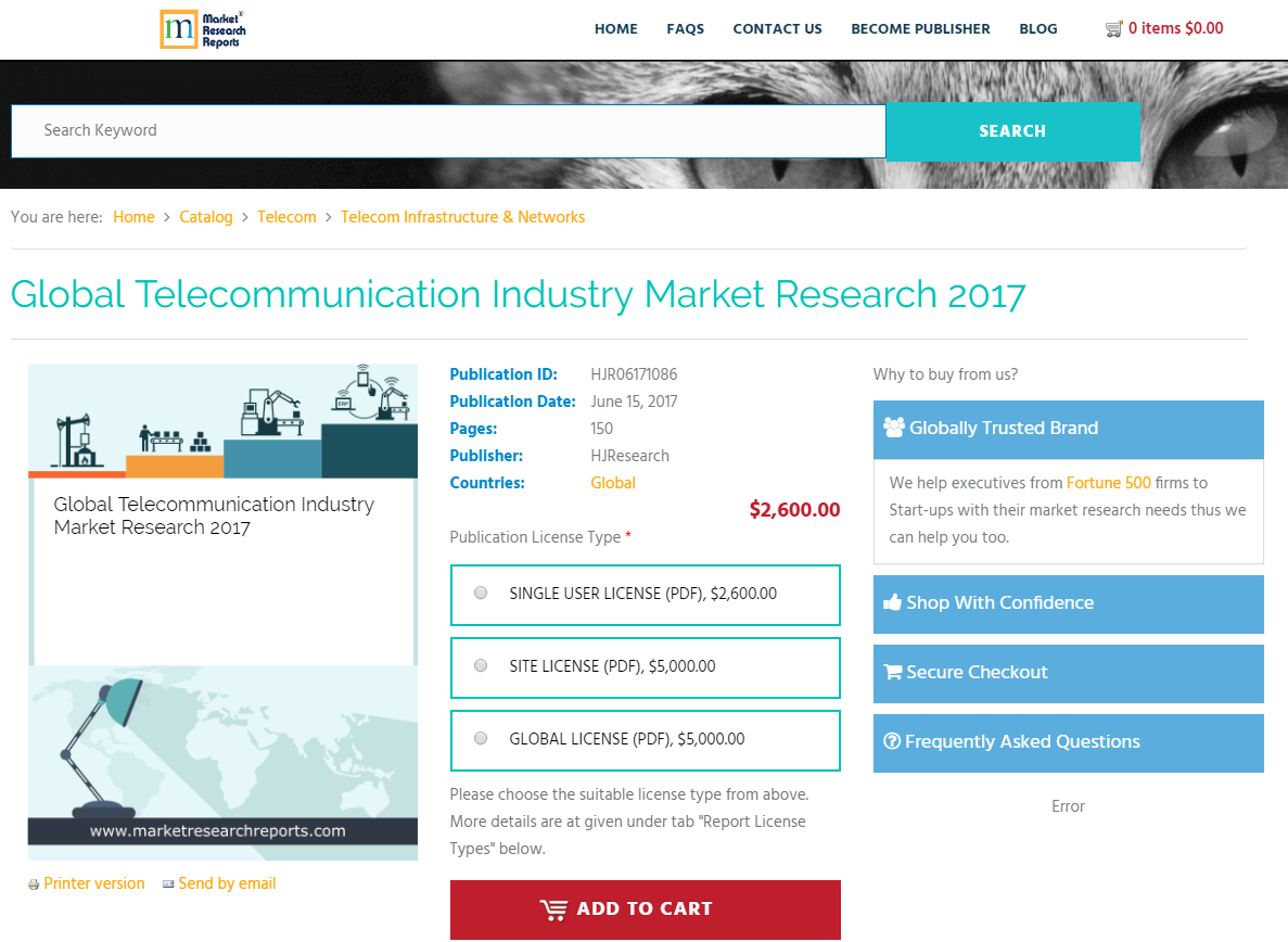 Global Telecommunication Industry Market Research 2017