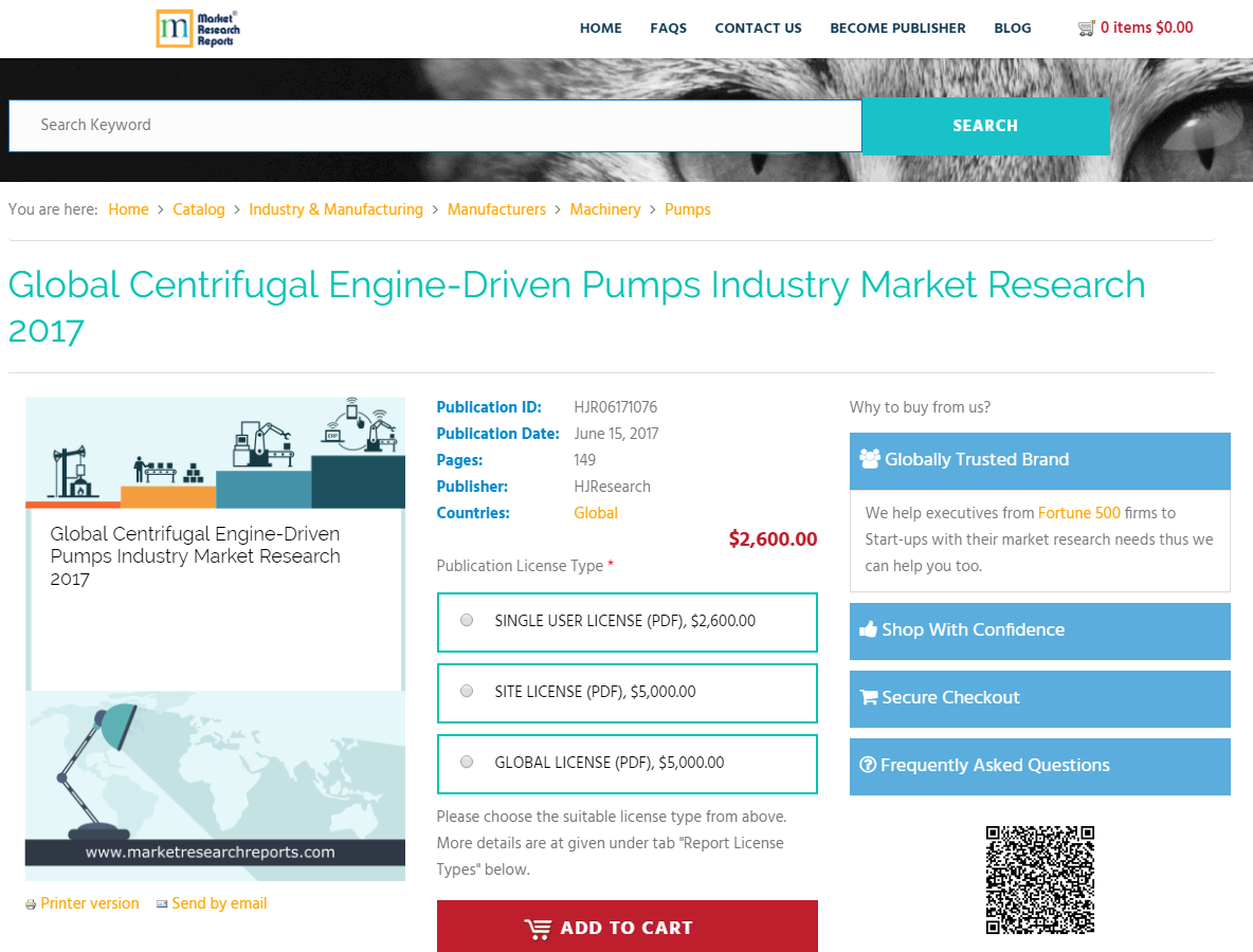 Global Centrifugal Engine-Driven Pumps Industry Market