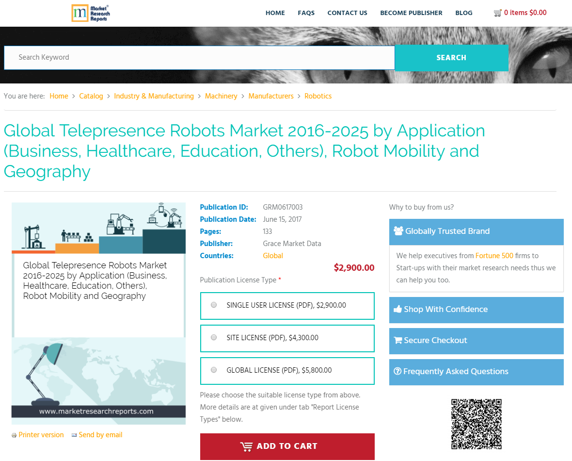 Global Telepresence Robots Market 2016-2025 by Application