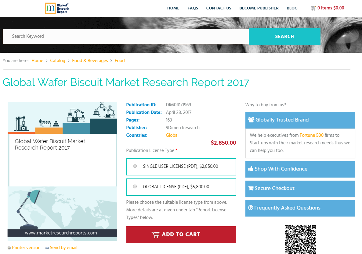 Global Wafer Biscuit Market Research Report 2017'