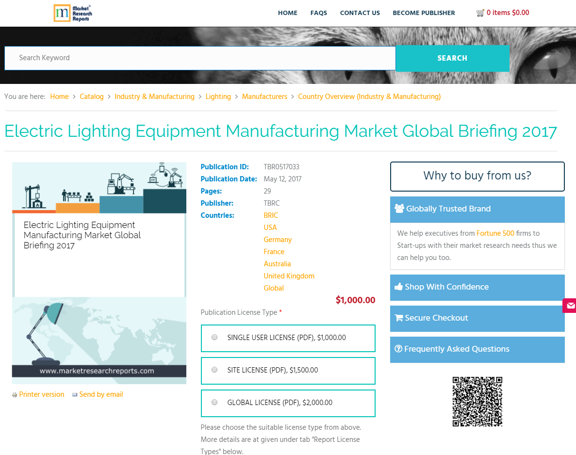 Electric Lighting Equipment Manufacturing Market Global