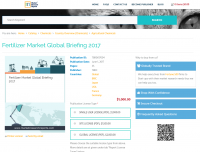 Fertilizer Market Global Briefing 2017