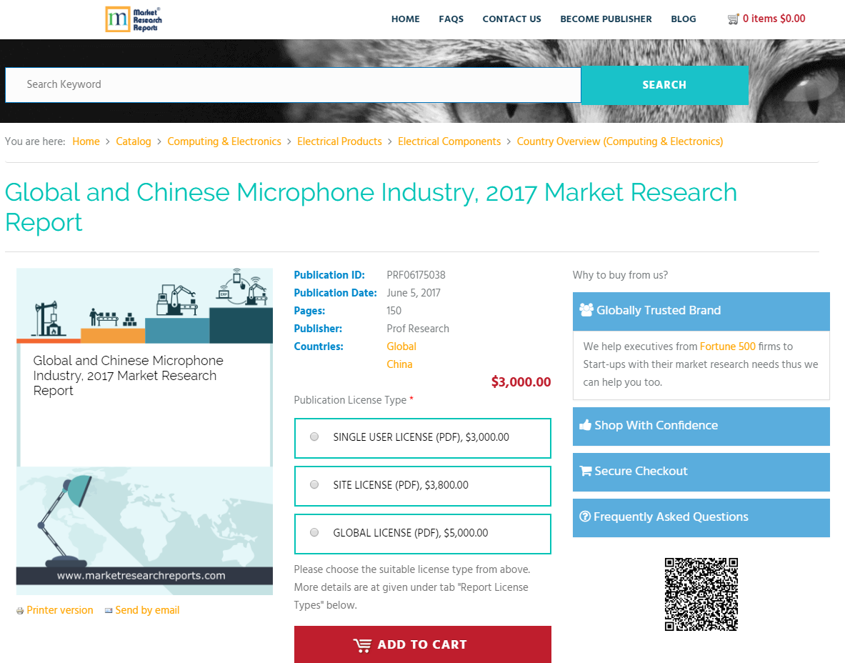 Global and Chinese Microphone Industry, 2017 Market Research