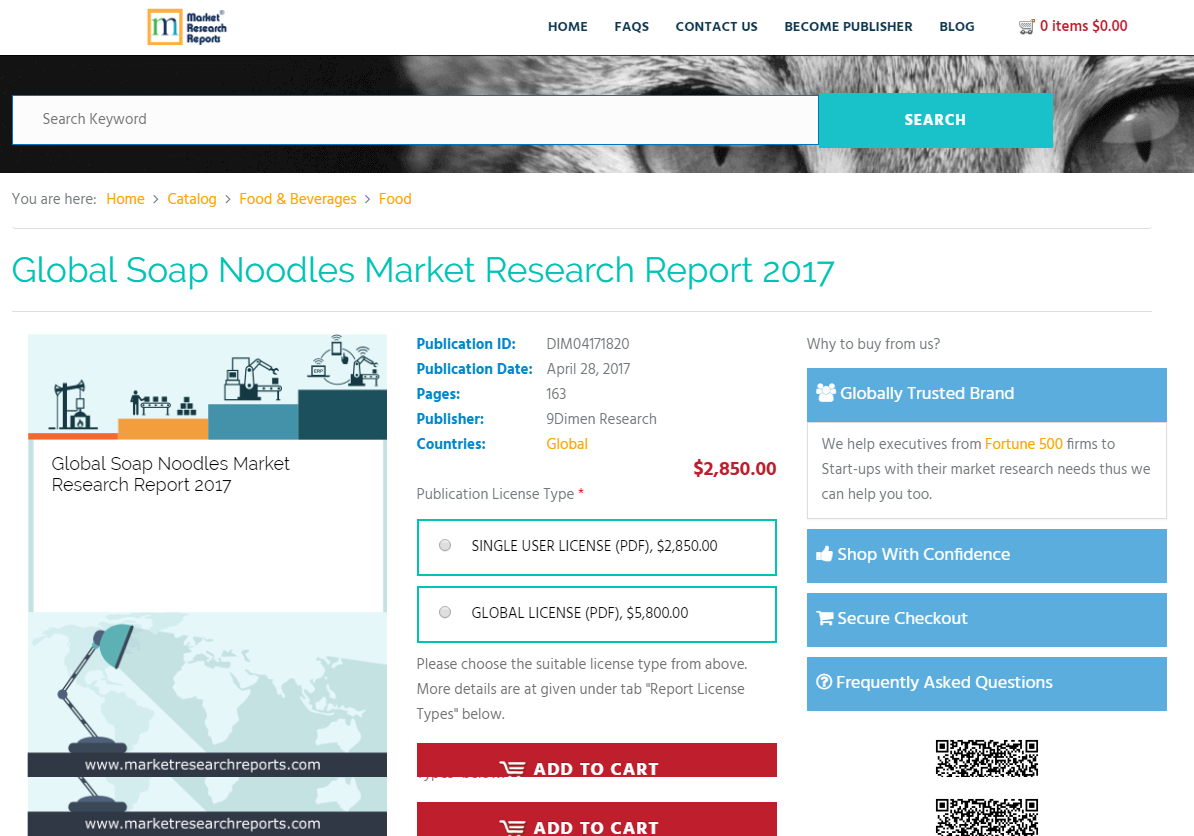 Global Soap Noodles Market Research Report 2017