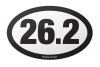 26.2 Marathon Oval Car Magnet from NewMe Fitness'