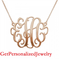 High-End Selection of Hand-Made Monogram Necklaces and Name