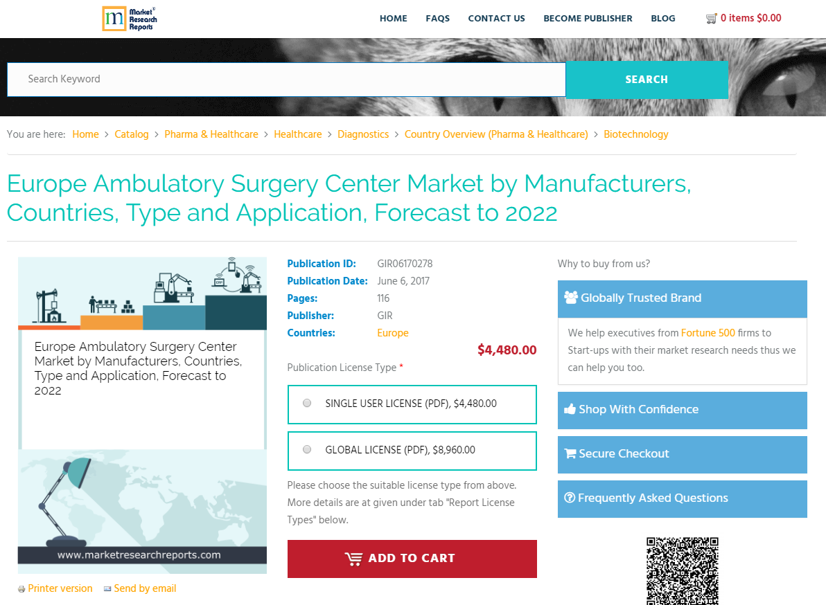 Europe Ambulatory Surgery Center Market by Manufacturers