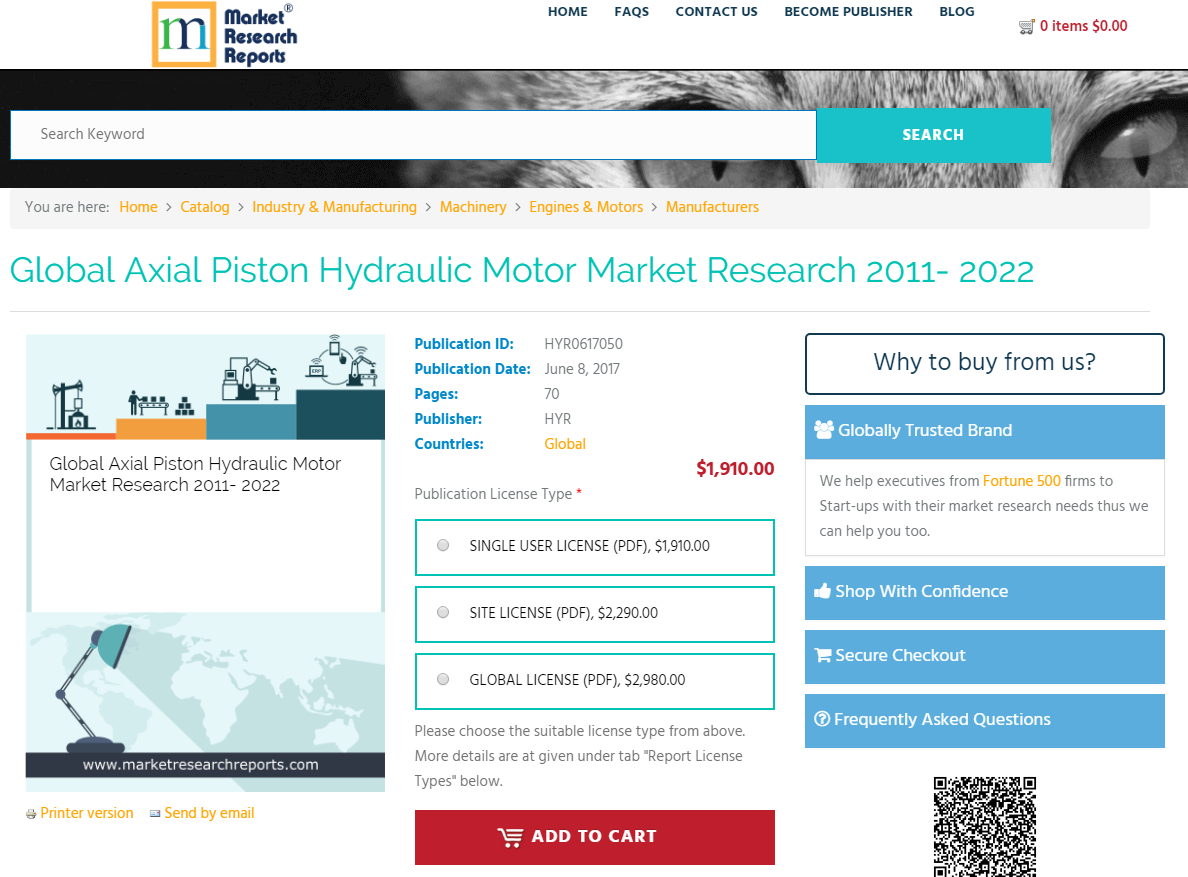 Global Axial Piston Hydraulic Motor Market Research'