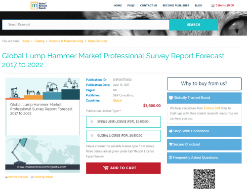 Global Lump Hammer Market Professional Survey Report'