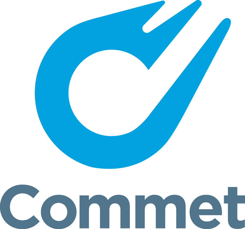 Commet logo (vertical)'