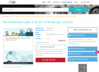 The Taiwanese Cable, IP & OTT STB Industry, 2Q 2017
