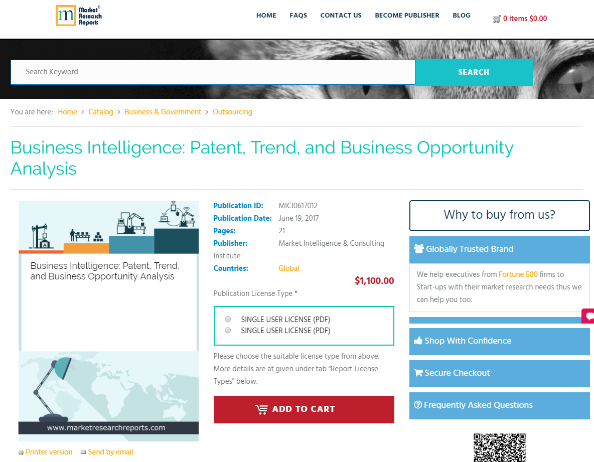 Business Intelligence: Patent, Trend, and Business'