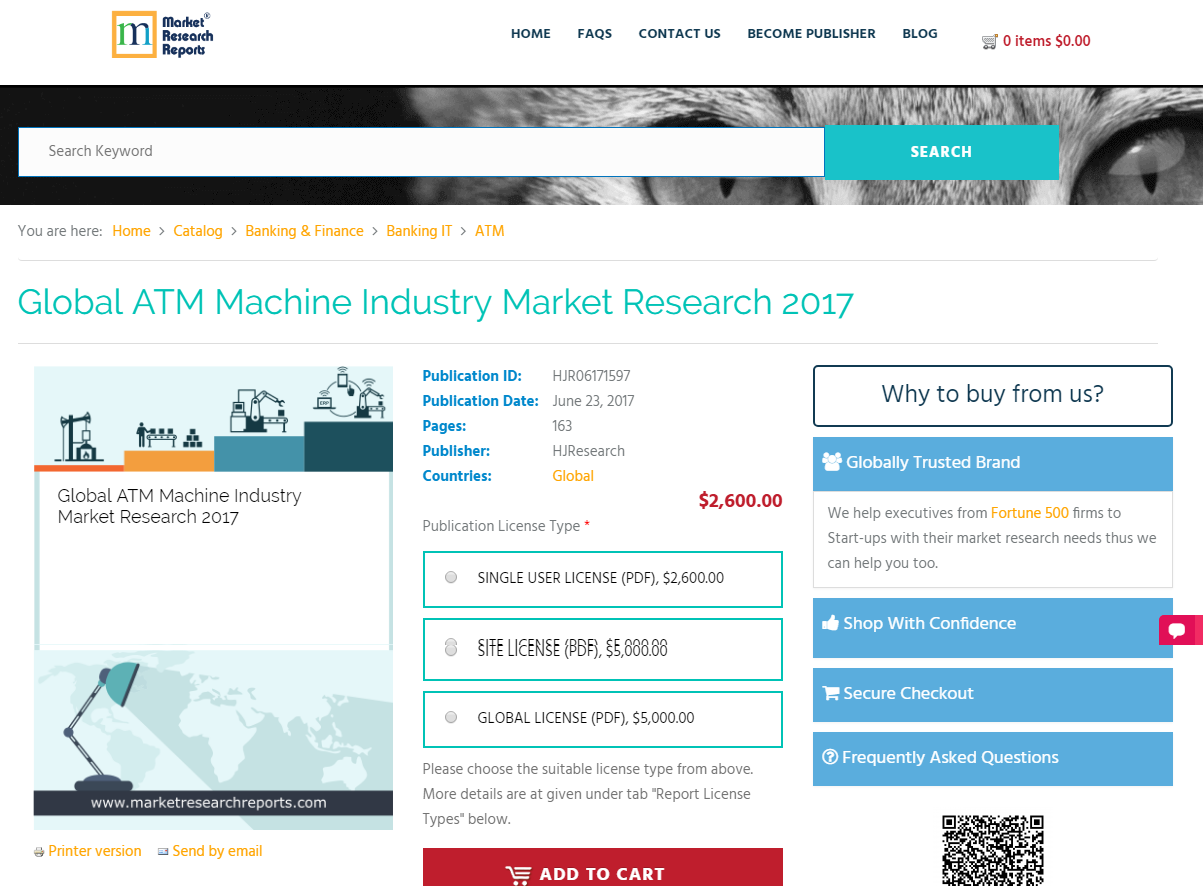 Global ATM Machine Industry Market Research 2017