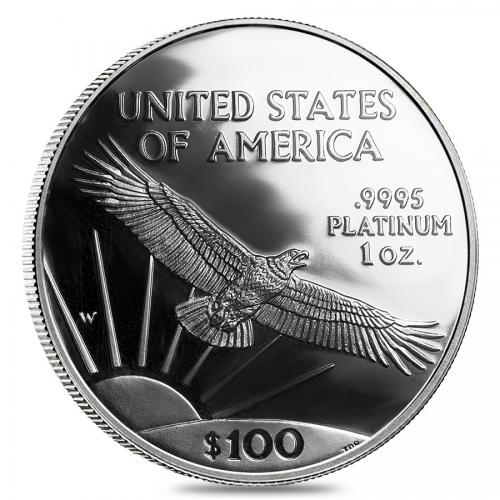 Platinum American Eagle reverse'