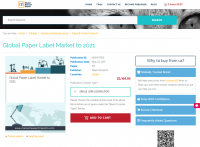 Global Paper Label Market to 2021