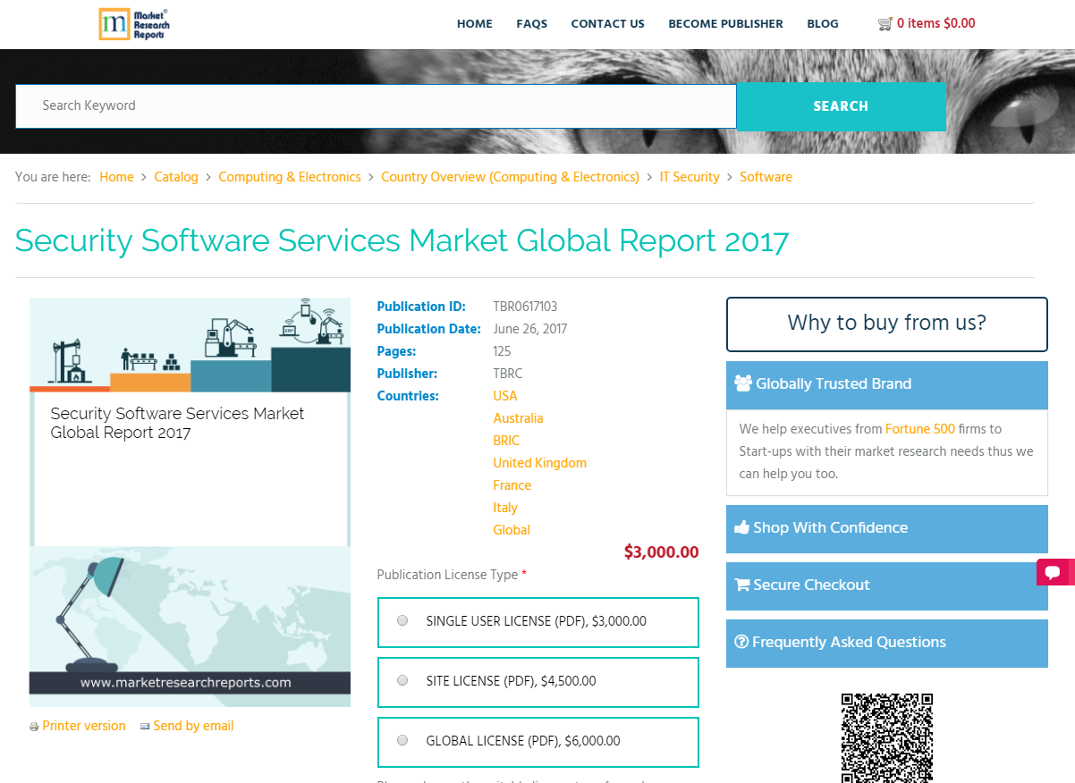 Security Software Services Market Global Report 2017