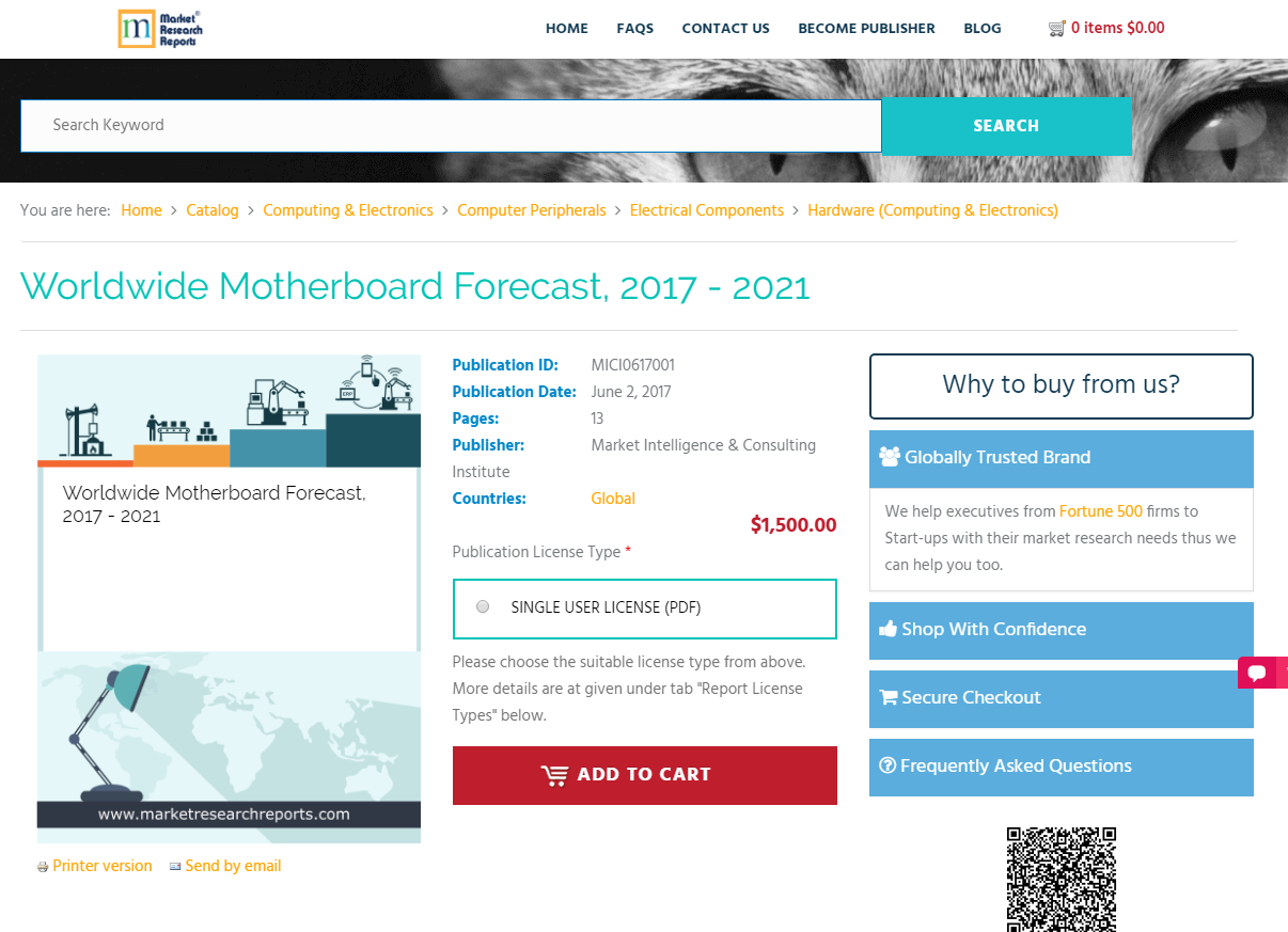 Worldwide Motherboard Forecast, 2017 - 2021